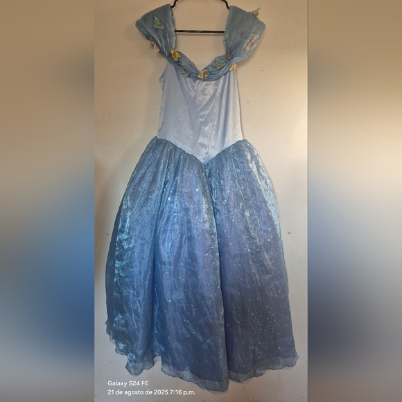 Cinderella Other - Cinderella Light Blue Glitter Kids Costume